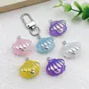 Accesorios de Resina Coloridos Electrochapados con Conchas de Perla para Pulseras, Collares, Aretes, Llaveros, Colgantes y Dijes DIY