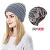 Sombreros Europeos y Americanos de Otoño e Invierno, Productos Populares de Comercio Exterior en Amazon, Sin Etiqueta CC, Gorros de Punto para Cola de Caballo, Sombreros de Lana para Mujer