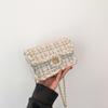 Bolsa de nicho elegante estilo Chanel, bolsa de lã estilo outono e inverno 2023, nova bolsa de ombro mensageiro