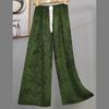 Pantalones de Pijama de Algodón Finos de Verano para Mujer con Estampado de Dibujos Animados, Pantalones de Pierna Ancha para Mujeres Embarazadas, Tallas Grandes, Adecuados para Usar Afuera, Pantalones Largos de Algodón, Exportación
