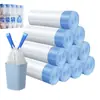 Bolsas de Basura con Cordón, Bolsas de Basura Gruesas para Hogar y Cocina, Bolsas de Plástico Blancas Grandes, Bolsas de Basura con Asa al por Mayor