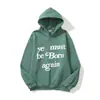 Em Estoque Outono/Inverno 2026 Novo Estilo Ins Hip-Hop Inspirado em Kanye Moletom com Capuz Unissex com Estampa de Letras em Espuma e Forro de Fleece