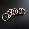 Anillas Abiertas de Metal Anillas Planas Llaveros O-Rings Eslabones Redondos Componentes para Joyería de Acero Inoxidable Ferretería para DIY Al por Mayor