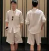 Verano Nuevo Estilo Estilo Old Money Gama Alta Ligero Transpirable Holgado Cómodo Relajado Top de Moda Versátil Camisa