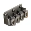 Estante de almacenamiento para cepillo de dientes con ventosa para baño, organizador para lavabo montado en la pared sin taladro para cepillo de dientes eléctrico y vaso para enjuague bucal