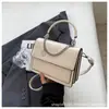 Bolsa Pequena Simples Textive Feminina 2024 Novo Estilo Coreano Fashion Corrente Ombro Pequena Quadrada Bolsa de Ombro Cruzada para Trabalho para Mulheres