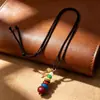 Pingente de Contas Mani Feito à Mão Ágata Natural e Lápis-lazúli Acessórios DIY Colar Estilo Étnico Design