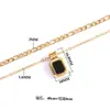 Collar de Acero Inoxidable de Doble Capa para Mujer, Chapado al Vacío en Oro de 18 Quilates, Diseño de Nicho de Lujo Ligero, Accesorio de Cadena Decorativa para Clavícula Hip-Hop