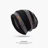 Gorro Invierno Moda Hombres y Mujeres Marca Gorro de Punto Lana Gorro Cabeza Grande Otoño e Invierno Cálido Montón Nuevo Gorro Frío Gorro de Algodón