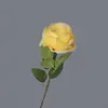 Flor Artificial de Rosa Individual Hogar Boda Día de San Valentín Regalo Arreglo Floral de Rosas Adornos Decoración Floral Suave Pantalla Interior