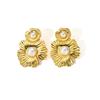Pendientes de acero inoxidable con forma de hoja, diseño de nicho, de gran sentido, sencillos, con personalidad y ambiente de moda, joyería para mujer