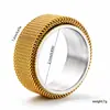 Bestseller Europeo 6mm 8mm Anillo de Acero Inoxidable de Malla Giratorio Moda Anillo Giratorio de Pareja Descompresión Venta al por Mayor