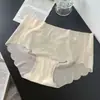 Ropa interior femenina sin costuras fina de seda helada de verano, transpirable antibacteriana de seda, body tipo calzón para yoga y fitness