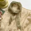 Colgante de Piedra Ojo de Gato Bufanda Larga de Encaje Hueca Diadema Corbata Decorativa para Cuello para Mujer