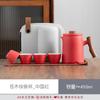 Juego de Té de Viaje Traje Taza Express Bolsa Portátil Taza de Té Kung Fu Tetera Individual Cuatro Tazas Tetera para Exterior para Viaje de Negocios