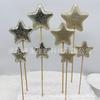 Pó grosso de Natal, espuma de pó fino, bordas redondas, cortes planos de cinco estrelas (3 cores cada) Decoração de Natal