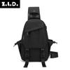 2025 Nova Bolsa Masculina Poliéster Impermeável Bolsa de Peito Bolsa Transversal Antifurto Tendência de Rua Bolsa Masculina Dropshipping