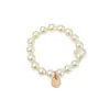 Nuevo Estilo Cadena de Perlas Luna Blanca Goma para el Cabello para Mujeres, Diadema de Gama Alta, Cuerda para el Cabello Elegante y con Estilo