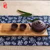 Bandeja de té seca de bambú Bandeja de té de bambú de Taiwán Almohadilla de ratán de otoño portátil Bandeja de té pequeña de bambú