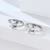 2025 Nuevo Anillo de Pareja Abrazo de Amor Presión de Aceite Siempre Contigo