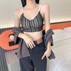 Camisola de encaje sin costuras estilo francés con espalda descubierta y pecho envuelto, top de tubo sexy y cómodo, ropa interior deportiva para mujer sin aros