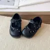 Zapatos de Princesa de Moda para Niñas Primavera Verano 2026 Estilo Nuevo Suela Suave Zapatos Mary Jane de Puntos Zapatos Individuales para Niña Punta Cerrada Zapatos de Piel