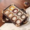 Caja de Almacenamiento para Pulseras Wenwan 2025 Estilo Nuevo Cuentas de Buda Pulsera de Jade Alta Gama Exquisita Caja de Joyería de Madera Maciza de Alta Gama