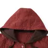 Chaqueta de primavera y otoño para mujeres de mediana edad y mayores 2026 nuevo abrigo de otoño elegante para madres de mediana edad, chaqueta con capucha de corte holgado
