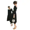 Vestido de Noche Estilo Francés para Reunión Anual de Mujeres 2025 Nuevo Negro Elegante Lujo Ligero Vestido de Anfitriona Se Puede Usar Casual