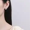 Pendientes de botón redondos de perla y diamante para mujer, plata de ley 925, nuevos, retro, pendientes de botón de hilo de perla, joyería de oreja de temperamento de lujo ligero
