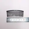 Venta al por mayor 11*3.8cm alambre retorcido nupcial vestido de novia accesorios para el cabello accesorios de hilo para el cabello accesorios de peine peine de hierro negro de 29 dientes