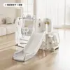 Escorregador Infantil Temático de Astronauta para Uso Interno em Casa, Pequeno Parque de Escalada para Bebês de 3 a 10 Anos, Balanço de Presente Dois em Um