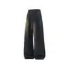 Pantalones de Chándal Anchos Versátiles G-Stone para Hombre, Estilo Japonés, Dos Tonos, Corte Holgado, Cordón, Pantalones Casuales de Pierna Recta