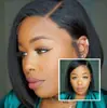 Fabricantes europeos y americanos transfronterizos en stock al por mayor set de cabello para mujer mechones cortos cabeza de bob peluca de fibra química africana cobertura completa de cabeza