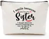 Serie de Bolsas Cosméticas Estampadas de Agradecimiento, Bolsas de Tocador Portátiles de Lino Denso Impermeables para Viaje, Regalos para Amigos, Familiares y Maestros
