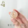 Colar com Pingente de Fivela de Segurança de Jade Afegão Natural, Fivela de Jade Branco com Corda, Imitação de Jade Hetian Presente Atacado