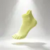 Calcetines Casuales Transpirables de Cinco Dedos para Hombres y Mujeres Antibacterianos Desodorantes 100% Algodón Calcetin de Cinco Dedos Fabricante Venta al por Mayor