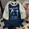Camiseta Divertida con Estampado de Estilo Nuevo para el Verano 2025, Estilo Casual Perezoso, Holgada y Versátil, Top de Moda para Parejas