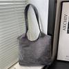 Moda Outono/Inverno 2026 Bolsa Versátil de Cor Sólida com Textura Simples Bolsa de Novo Estilo Bolsa de Ombro Bolsa Tote