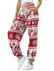 Nuevo Producto Más Vendido Transfronterizo: Pantalones Jogger con Estampado Digital 3D para Mujer, Casual Holgado Deportivo con Cordón Ropa para Mujer