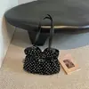 Relajado, plisado, diseño de lunares, nueva colección 2026, fresco y elegante, gran capacidad, bolso tote de moda, bolso de hombro y bolso de axila para mujer