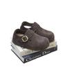 Zapatos Boken Retro de Suela Gruesa Feos y Lindos con Aumento Interno Otoño 2025 Nuevos para Mujer de Punta Redonda Versátiles de Suela Blanda Perezosos Slip-On