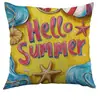 Chanclas de Piscina Cruzadas de Verano Tk, Paraguas para el Sol, Fundas de Almohada, Fundas de Almohada Personalizadas para Oficina, Dormitorio, Sofá, Venta al por Mayor