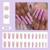 Drill wear armor gelo cor transparente flash Diamond 24 unhas postiças boxed terminado por atacado comprimidos de manicure de alta qualidade