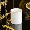 Venda por Atacado de Fábrica Canecas de Cerâmica com Borda Dourada para Uso Doméstico, Xícaras de Café e Chá, Canecas de Presente de Porcelana, Designs Personalizados