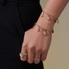 Omaca 5A Zircônia Polvo Estilo Oceano DIY Pingente com Múltiplos Acessórios Pulseira Tornozeleira Colar Conjunto de Aço Inoxidável