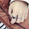 Anillo Popular Nuevo de Hoja Irregular Estilo Coreano para Mujer, Moda Retro, Diseño Simple con Borde Elevado, Anillo Abierto Geométrico en Forma de Corazón para Dedo Índice