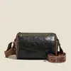 2025 Nova Bolsa de Ombro Feminina de Alta Qualidade com Textura, Moderna e Versátil, Grande Capacidade, Alça Larga, Bolsa Transversal Simples