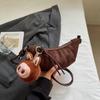 Bolsa Fosca Estilo Western Retrô Feminina Grande Capacidade Outono 2025 Nova Bolsa Transversal de Nicho Bolsa Dumpling para o Dia a Dia