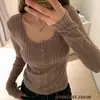 Camiseta Básica Sexy y Dulce de Terciopelo con Cuello Redondo y Mangas Largas para Mujer, Camisa Base Ajustada de Otoño e Invierno para Mujer, Camiseta de Moda